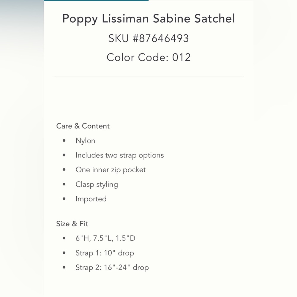 Poppy Lissiman Sabine Satchel in Cream✨ - Picture 6 of 16